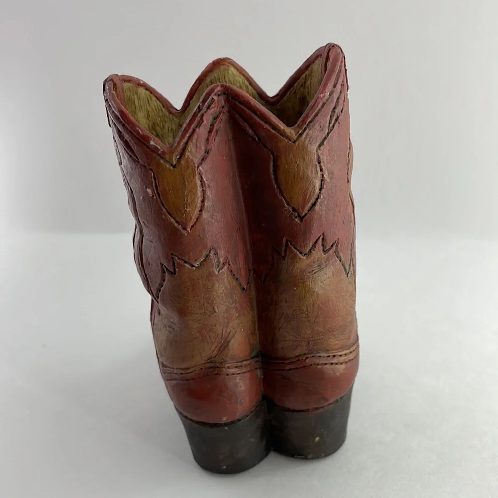 Mini Glass Ceramic Cowboy Boot Pen Holder Western Cowboy Decor - Picture 14 of 14